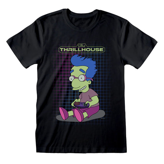 Black - Front - The Simpsons Unisex Adult Thrillhouse T-Shirt