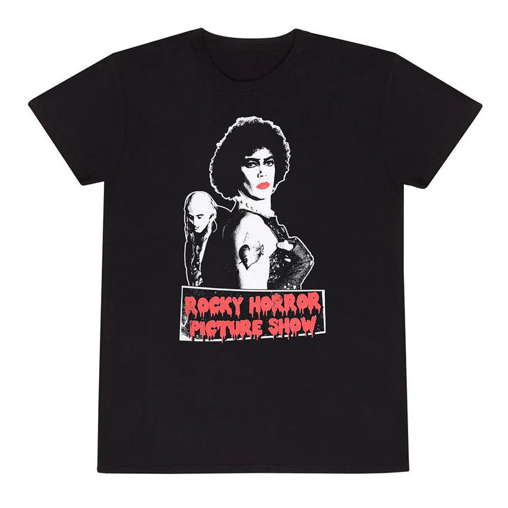 Black - Front - The Rocky Horror Picture Show Unisex Adult Frank-N-Furter T-Shirt