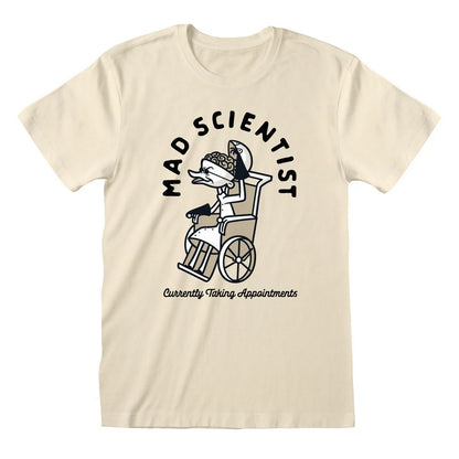 Natural - Front - Nightmare Before Christmas Unisex Adult Mad Scientist T-Shirt
