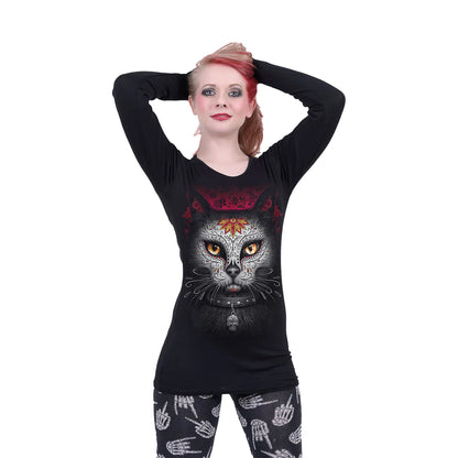 Black - Back - Spiral Womens-Ladies Catrina T-Shirt