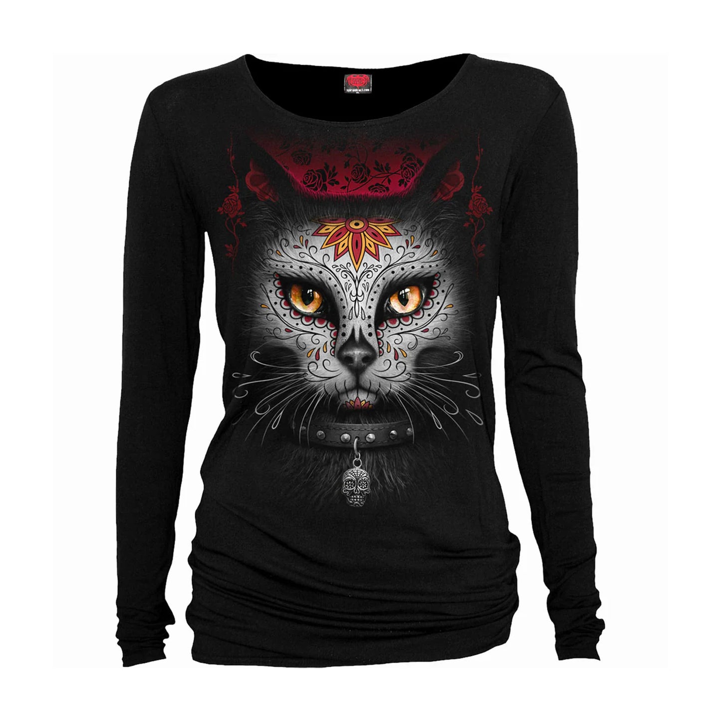 Black - Front - Spiral Womens-Ladies Catrina T-Shirt