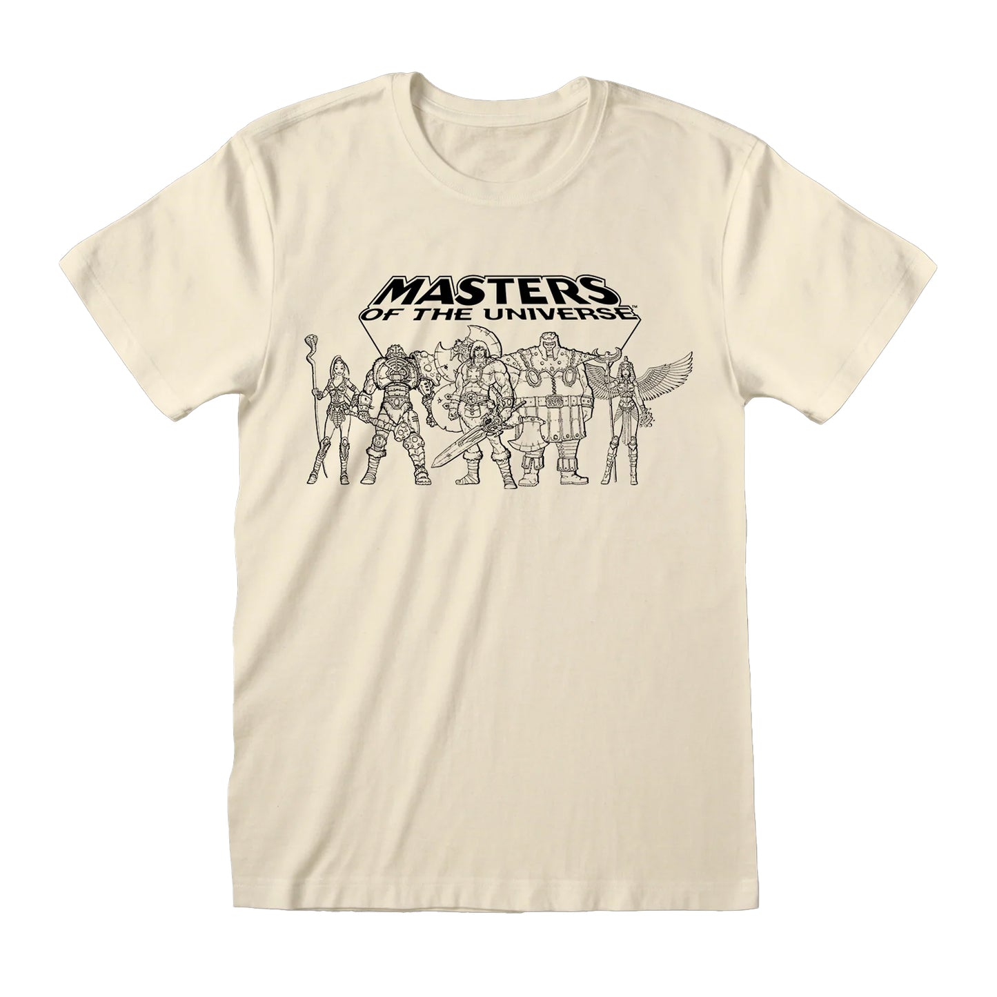 Natural - Front - He-Man Unisex Adult Heroes T-Shirt