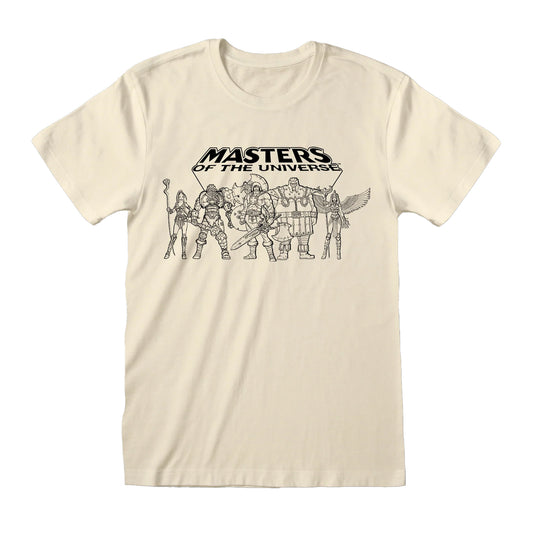 Natural - Front - He-Man Unisex Adult Heroes T-Shirt
