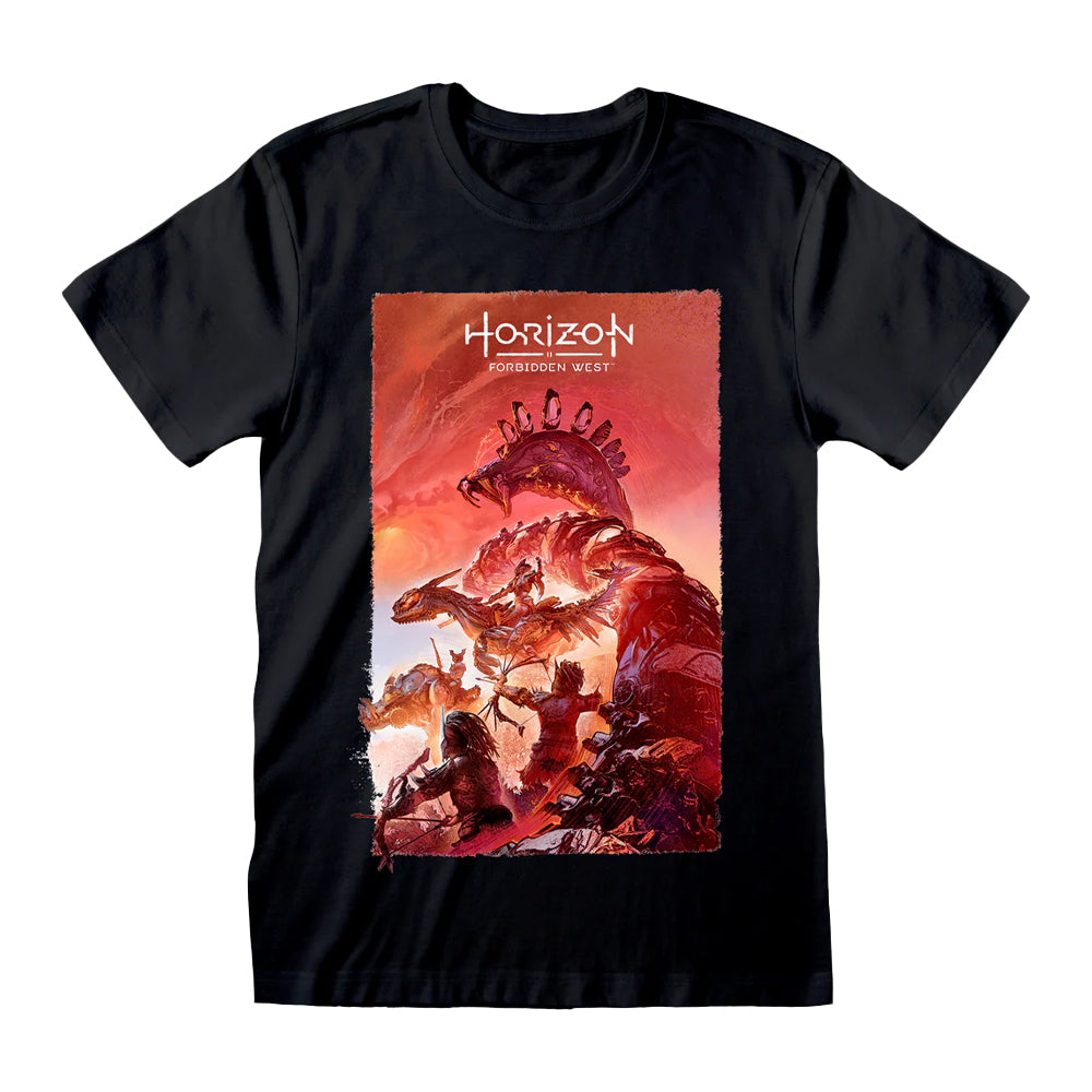 Black - Front - Horizon Unisex Adult Key Art T-Shirt