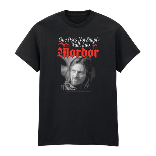 Black - Front - The Lord Of The Rings Unisex Adult Mordor T-Shirt