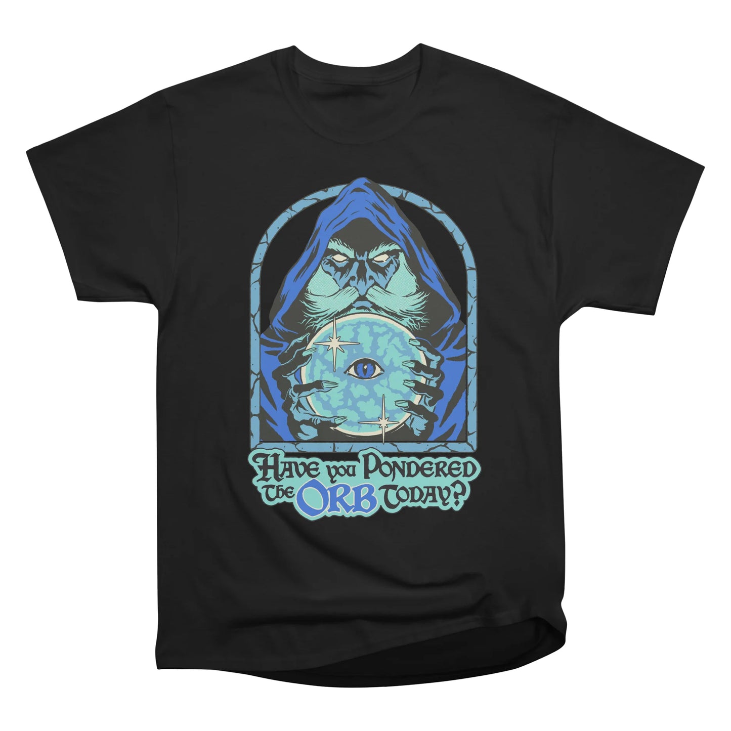 Black - Front - Steven Rhodes Unisex Adult Orb T-Shirt