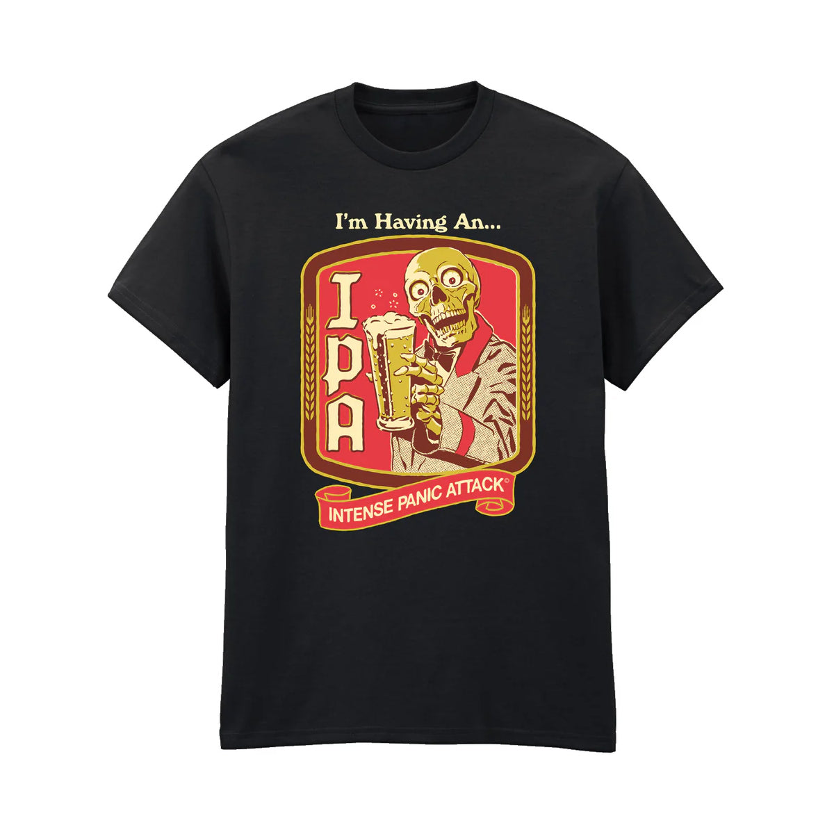 Black - Front - Steven Rhodes Unisex Adult IPA T-Shirt