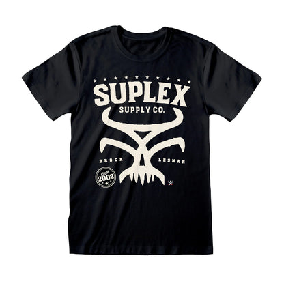 Black - Front - WWE Unisex Adult Brock T-Shirt