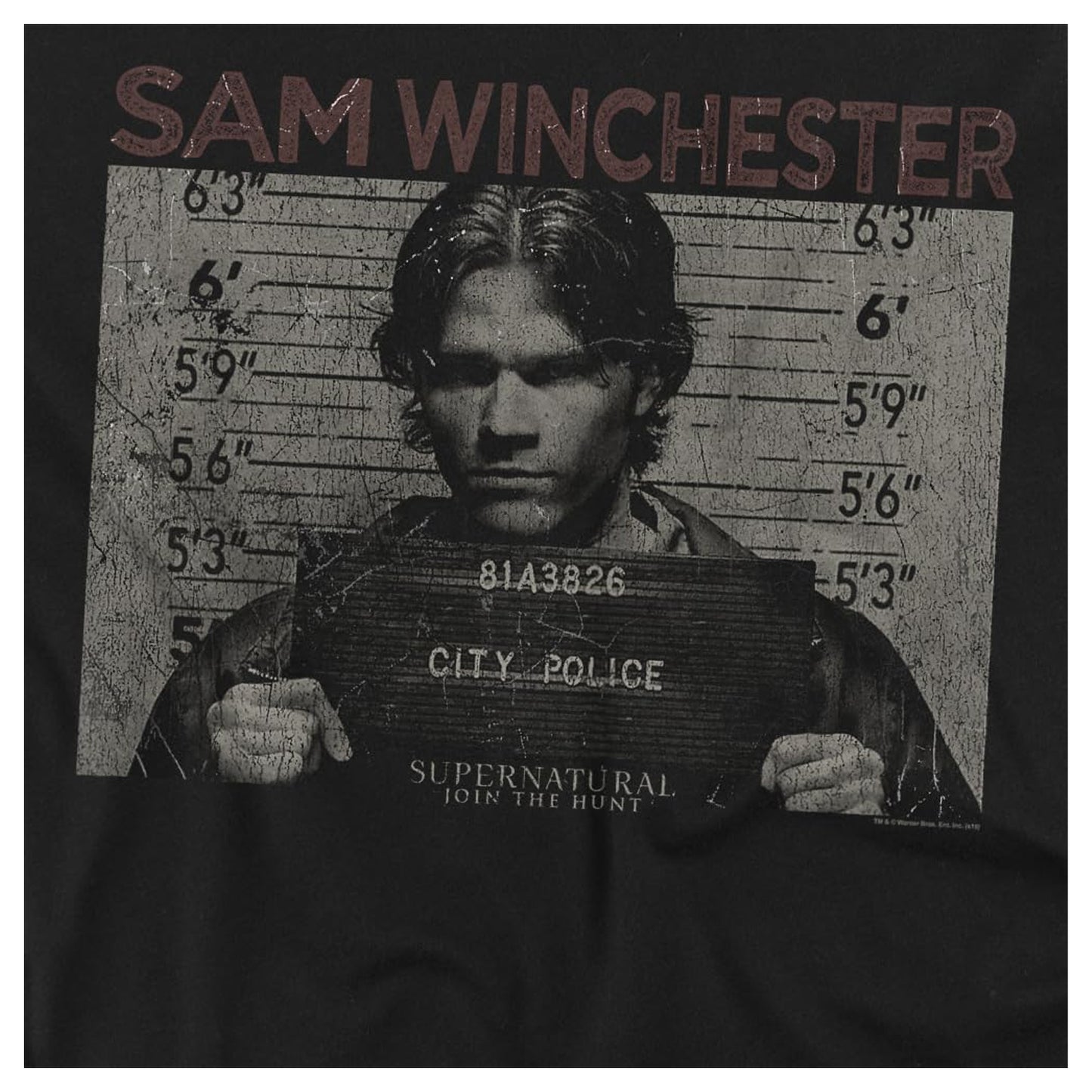 Black - Side - Supernatural Unisex Adult Winchester Bros T-Shirt