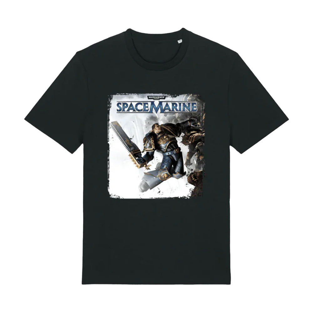 Black - Front - Warhammer 40K Unisex Adult Space Marines T-Shirt