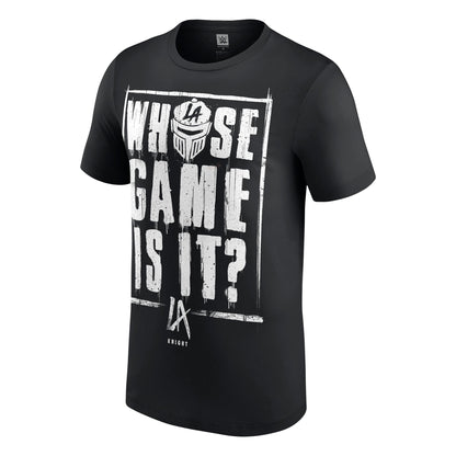 Black - Front - WWE Unisex Adult Who´s Game Is It T-Shirt