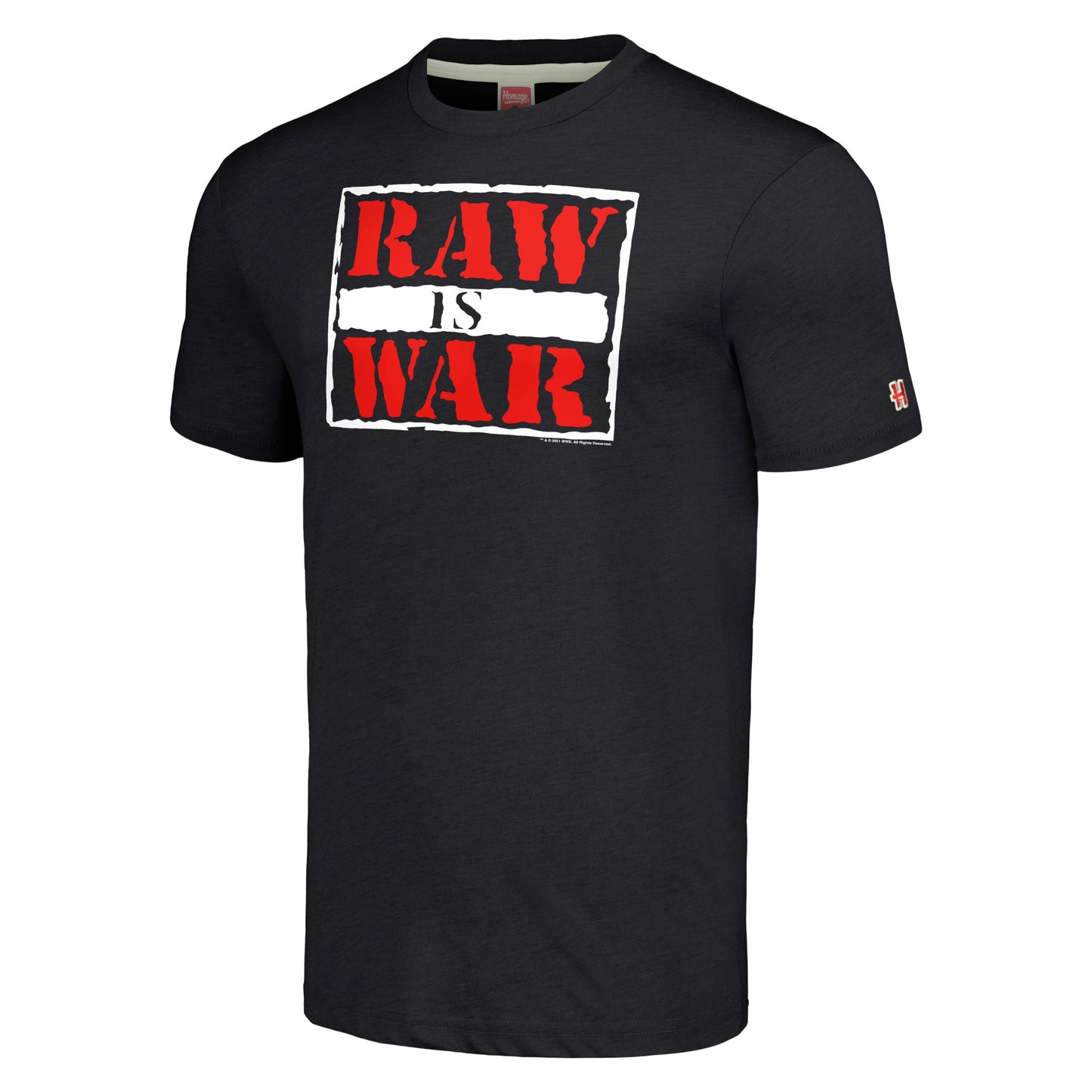 Black - Front - WWE Unisex Adult Raw Is War T-Shirt