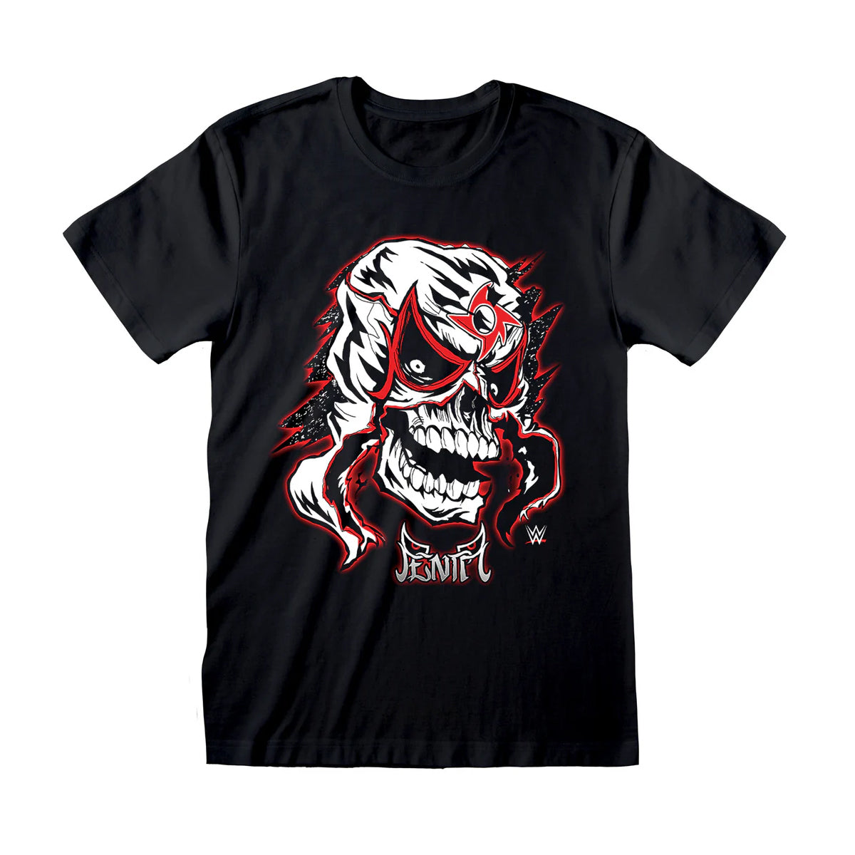 Black - Front - WWE Unisex Adult Penta T-Shirt