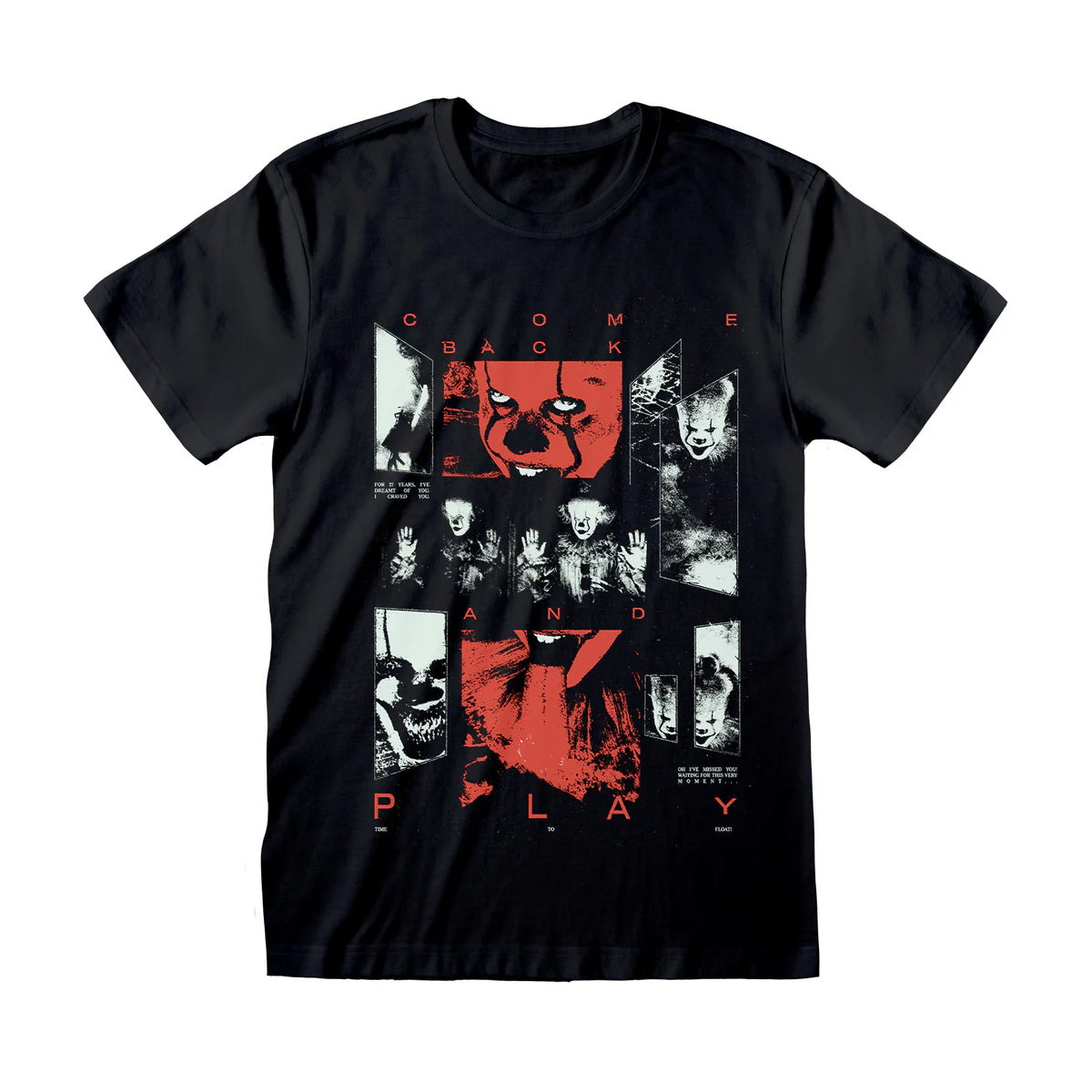 Black - Front - It Unisex Adult Come Back T-Shirt