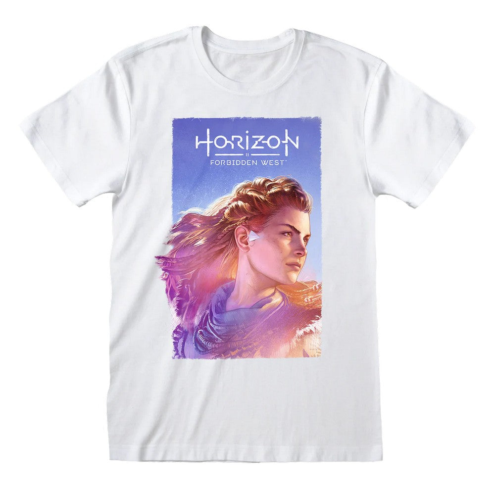 White - Front - Horizon Unisex Adult Aloy Art T-Shirt