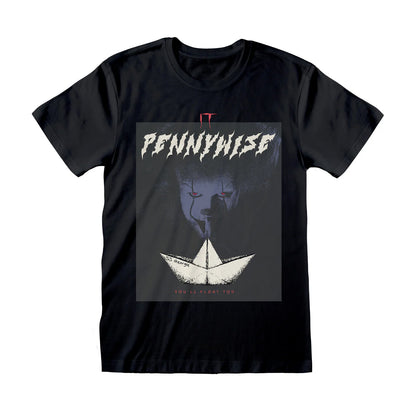 Black - Front - It Unisex Adult Shooosh Boat T-Shirt