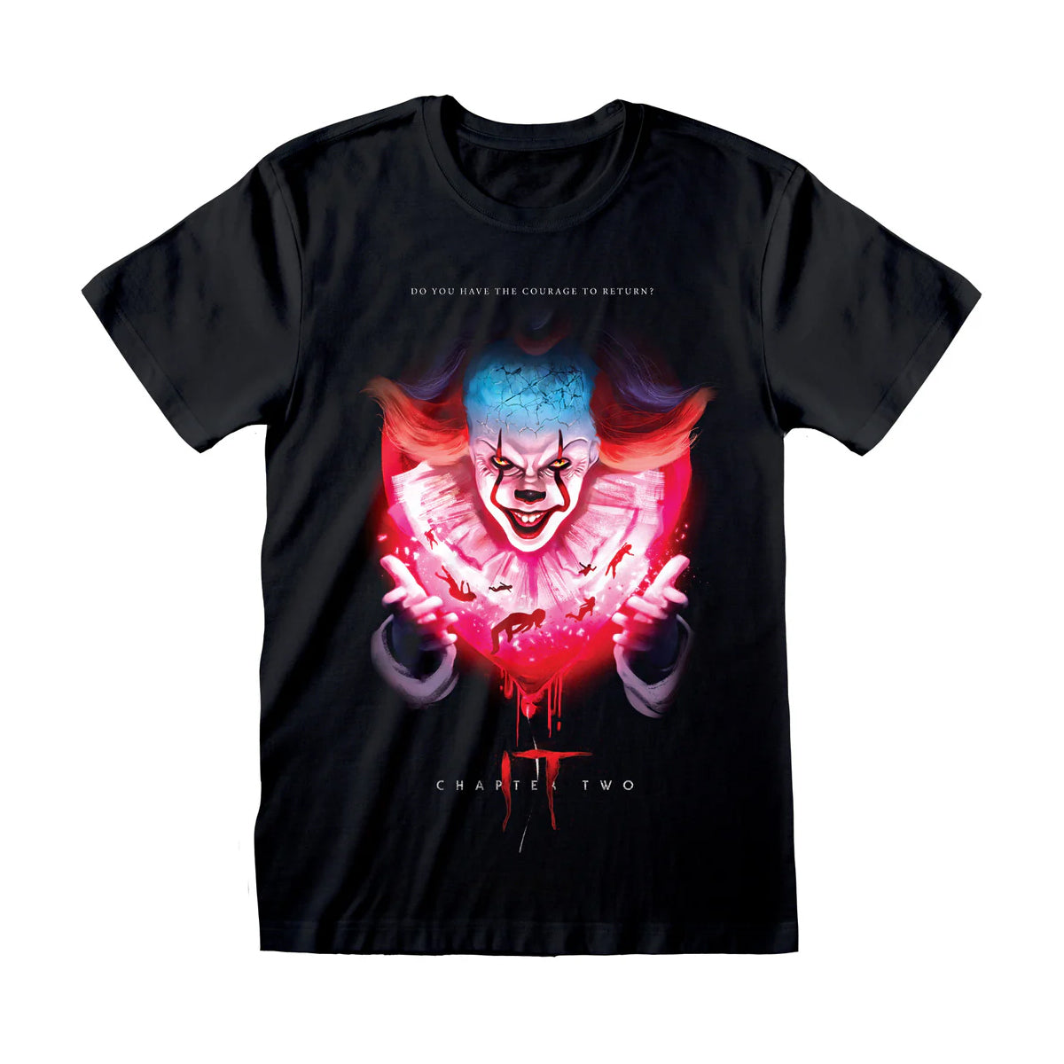 Black - Front - It Unisex Adult Poster T-Shirt