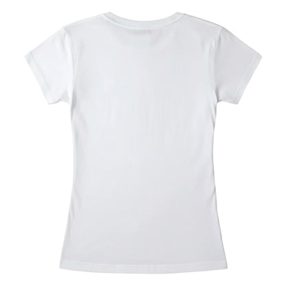 White - Back - Friends Womens-Ladies Central Perk Fitted T-Shirt