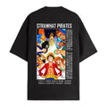Black - Back - One Piece Unisex Adult Strawhat Pirates T-Shirt