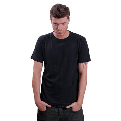 Black - Side - Spiral Unisex Adult T-Shirt