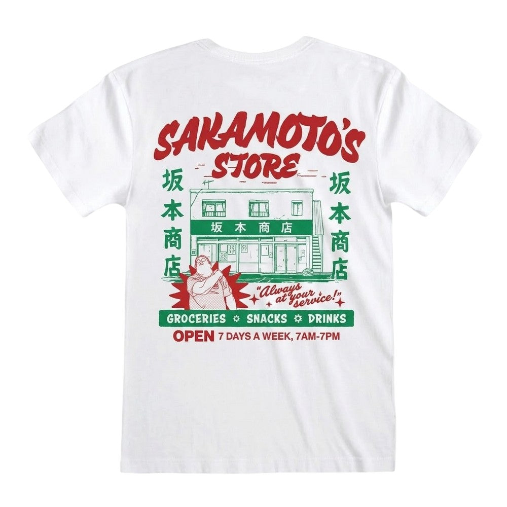 White - Back - Sakamoto Days Unisex Adult Fruity Back Print T-Shirt