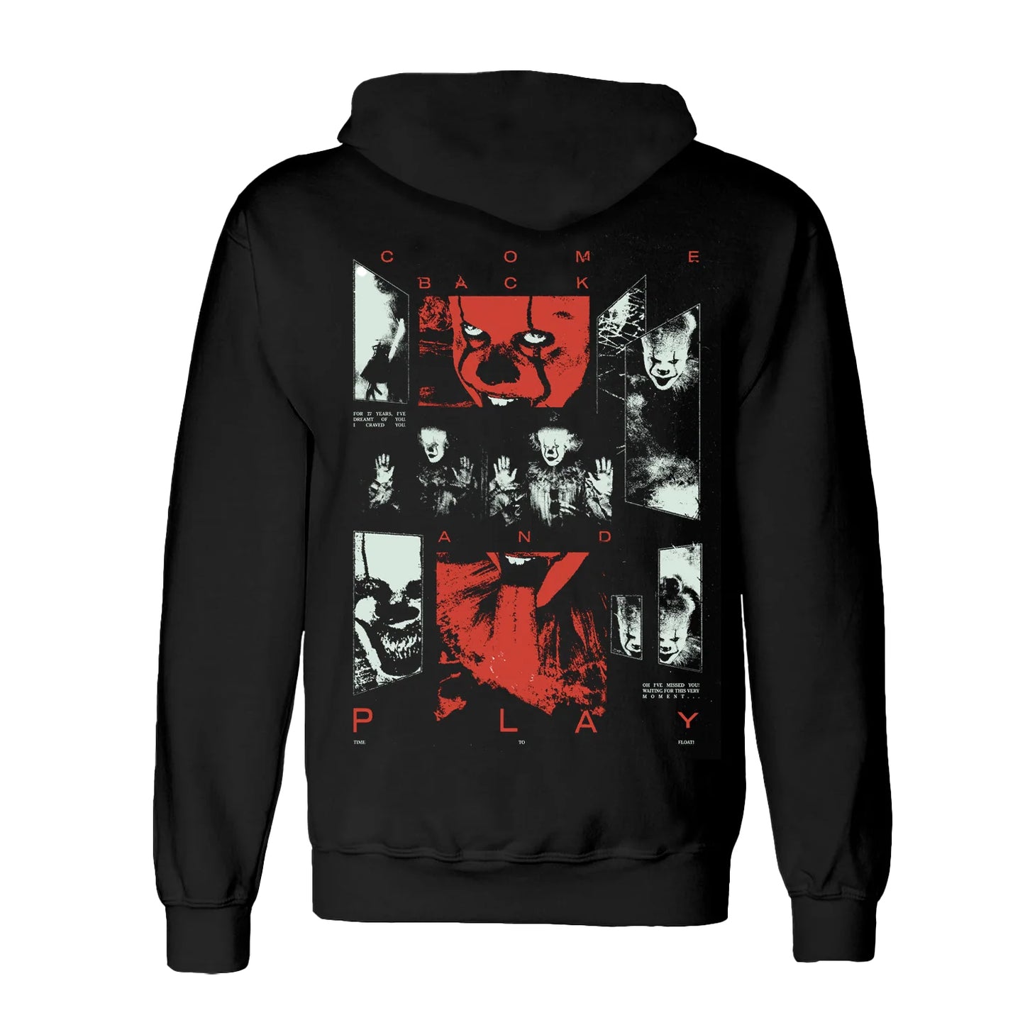 Black - Back - It Unisex Adult Come Back Hoodie