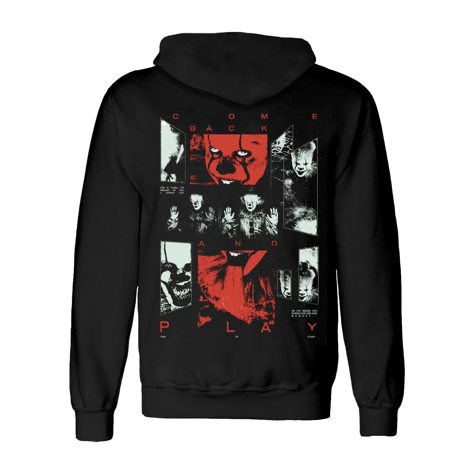 Black - Back - It Unisex Adult Come Back Hoodie