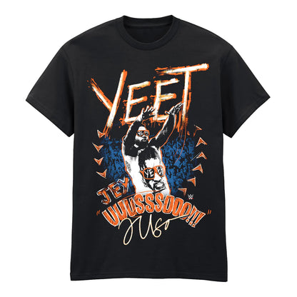Black - Front - WWE Unisex Adult Yeet T-Shirt