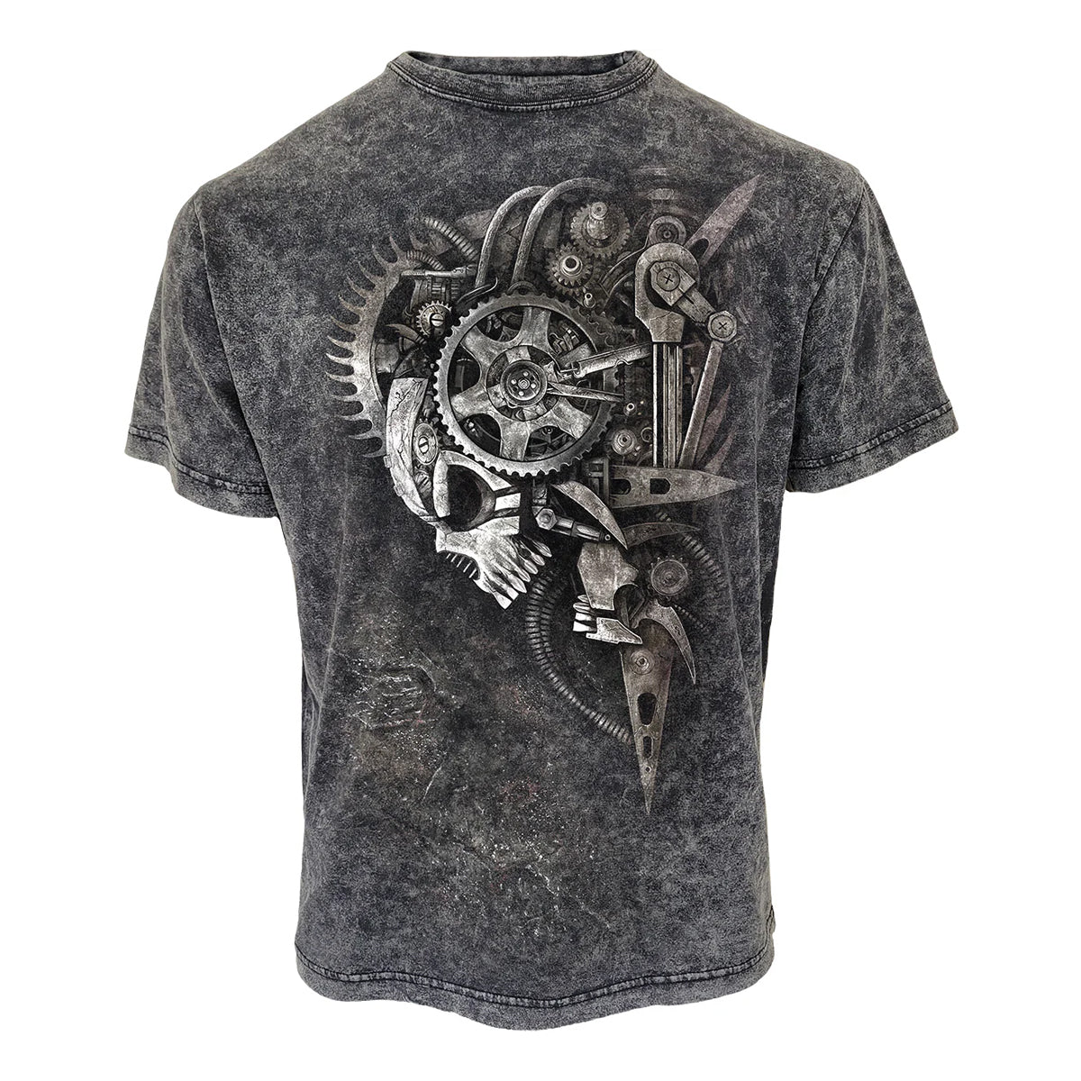 Black - Front - Spiral Unisex Adult Diesel Punk T-Shirt