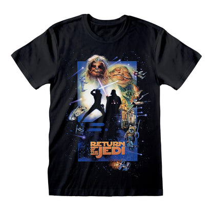 Black - Front - Star Wars: Return Of The Jedi Unisex Adult Classic T-Shirt