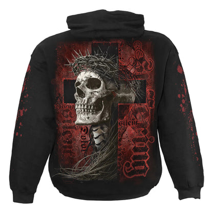 Black - Back - Spiral Direct Unisex Adult Silent Suffering Hoodie