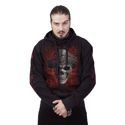 Black - Side - Spiral Direct Unisex Adult Silent Suffering Hoodie