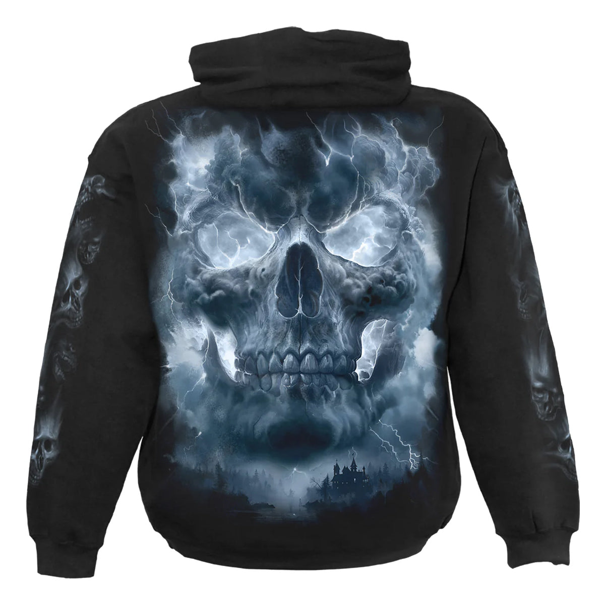 Black - Back - Spiral Direct Unisex Adult Grave Skies Hoodie