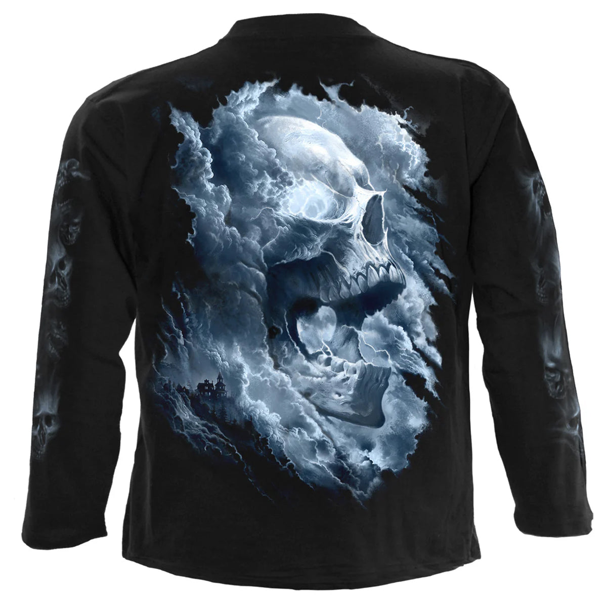 Black - Back - Spiral Direct Unisex Adult Grave Skies Long-Sleeved T-Shirt