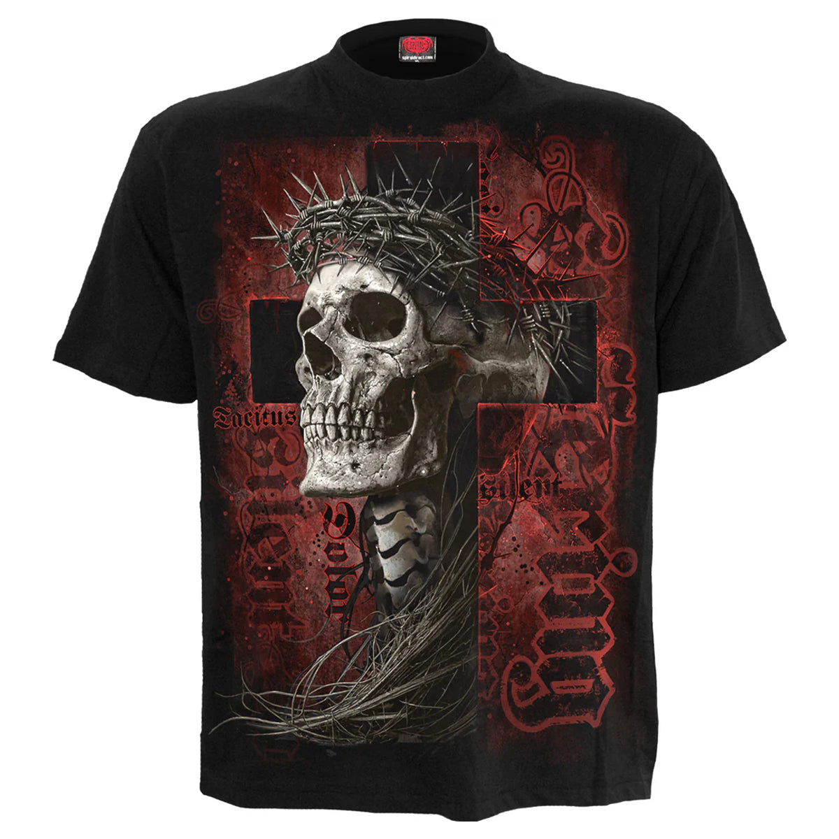 Black - Front - Spiral Direct Unisex Adult Silent Suffering T-Shirt
