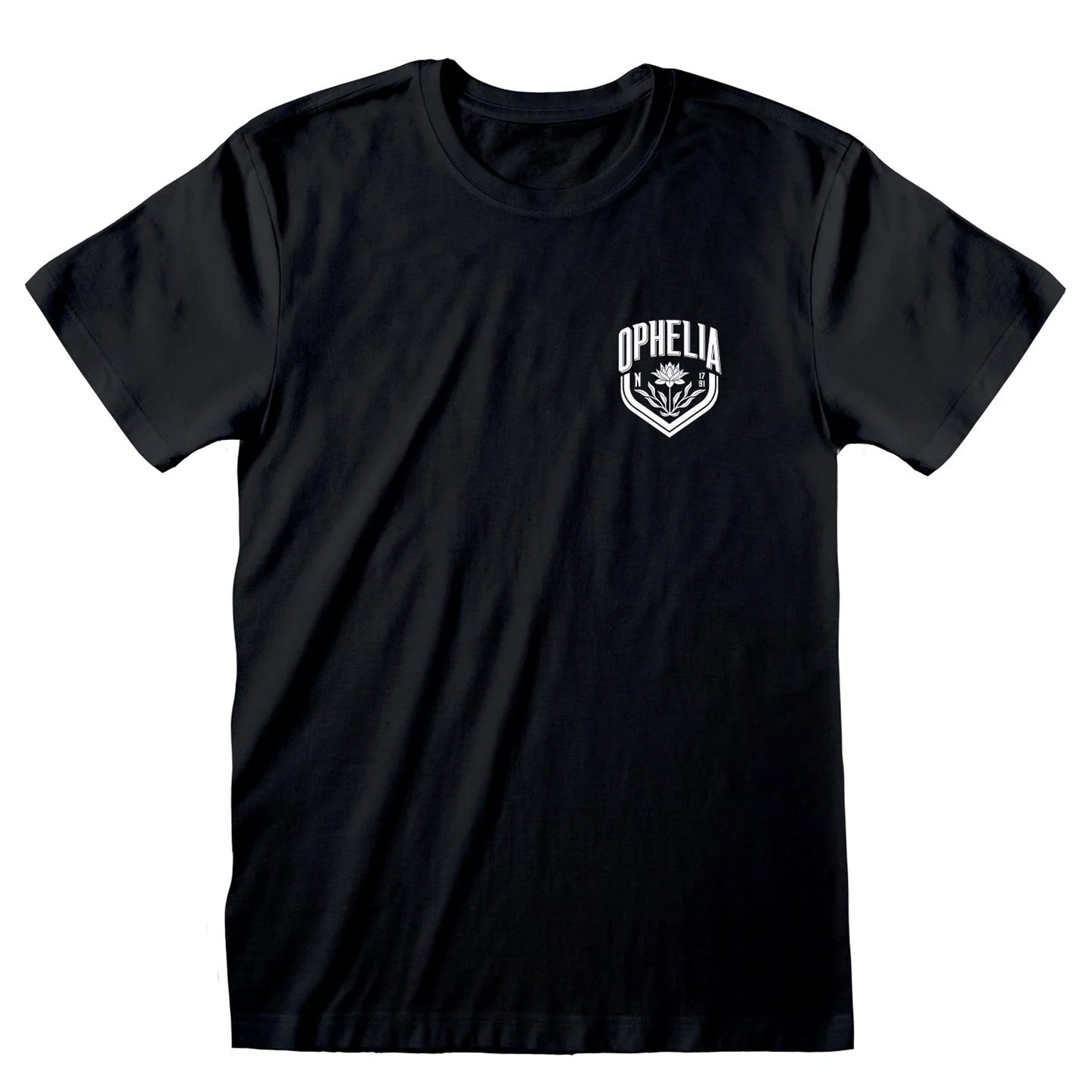 Black - Front - Wednesday Unisex Adult Ophelia T-Shirt
