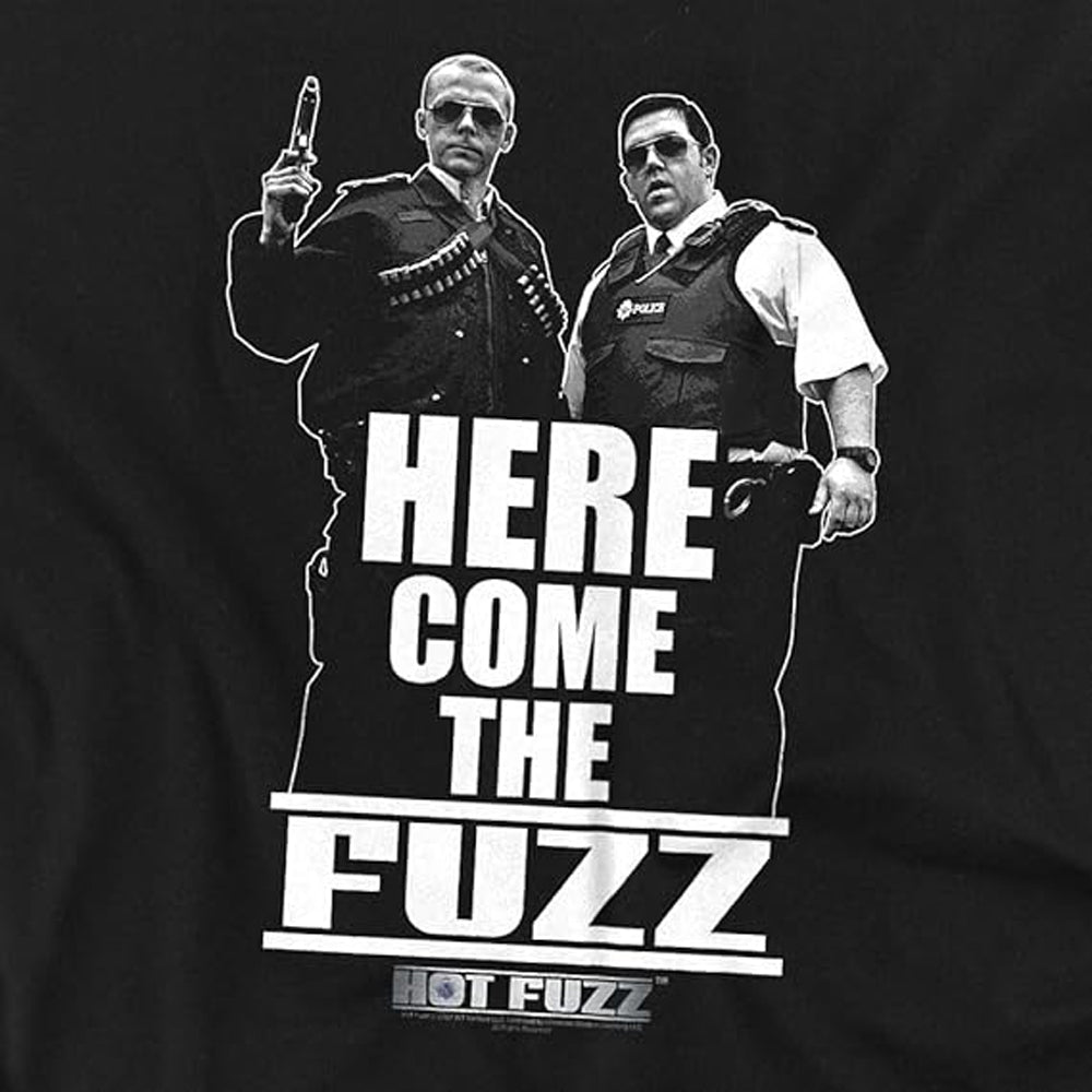 Black - Back - Hot Fuzz Unisex Adult The Fuzz T-Shirt