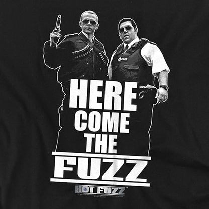 Black - Back - Hot Fuzz Unisex Adult The Fuzz T-Shirt