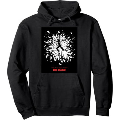 Black - Front - Wednesday Unisex Adult Shattered Glass Hoodie
