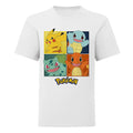 White - Front - Pokemon Childrens-Kids Squares T-Shirt