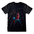 Black - Side - Spider-Man Unisex Adult Spidey Art T-Shirt