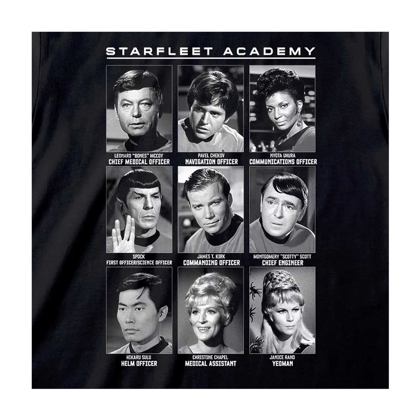Black - Side - Star Trek Unisex Adult Scrapbook T-Shirt