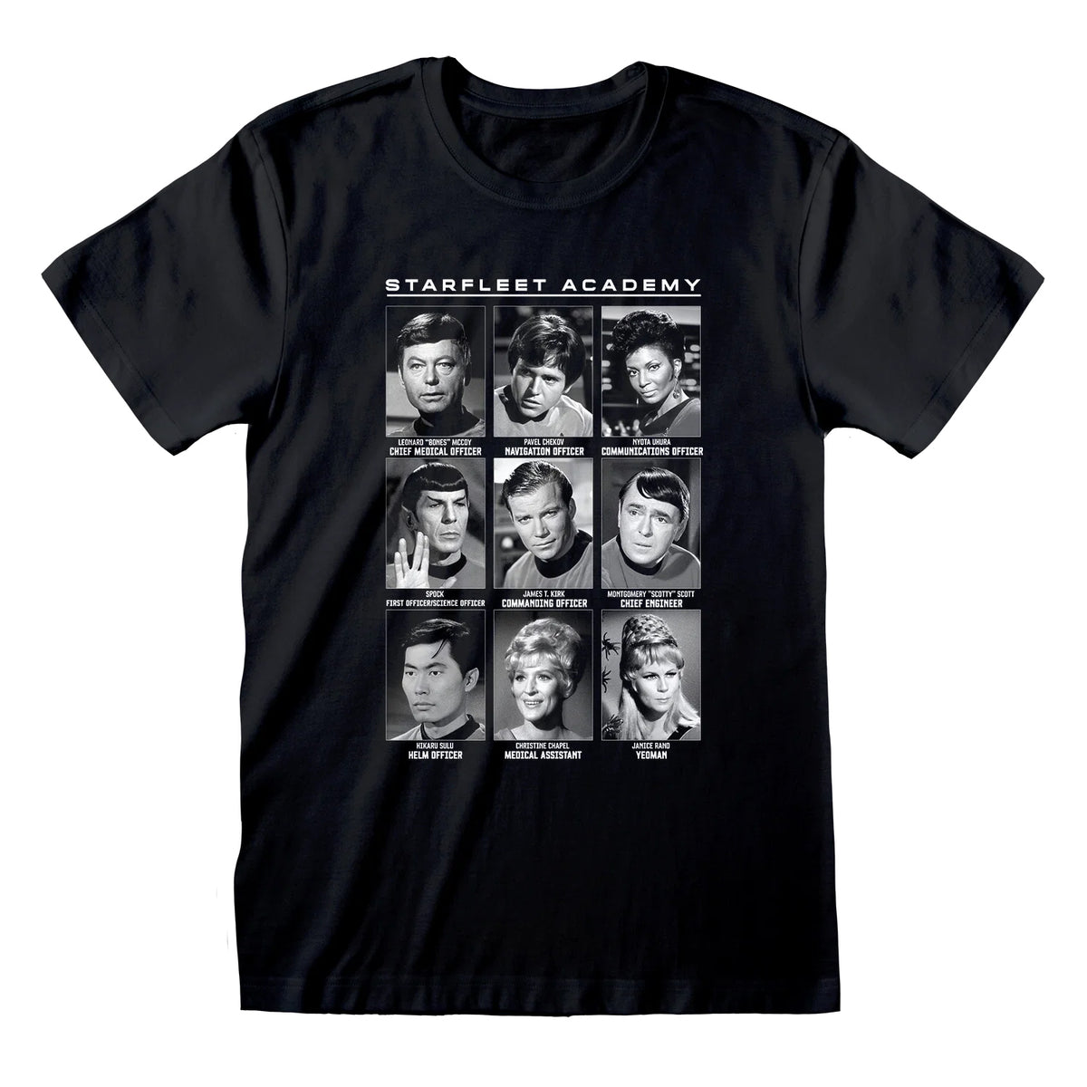 Black - Front - Star Trek Unisex Adult Scrapbook T-Shirt