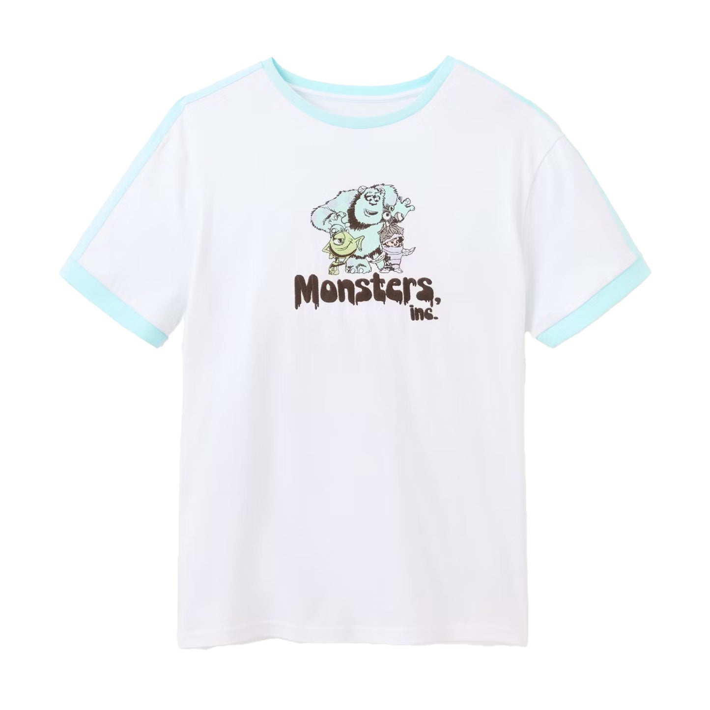 White - Front - Monsters Inc Unisex Adult Nope T-Shirt