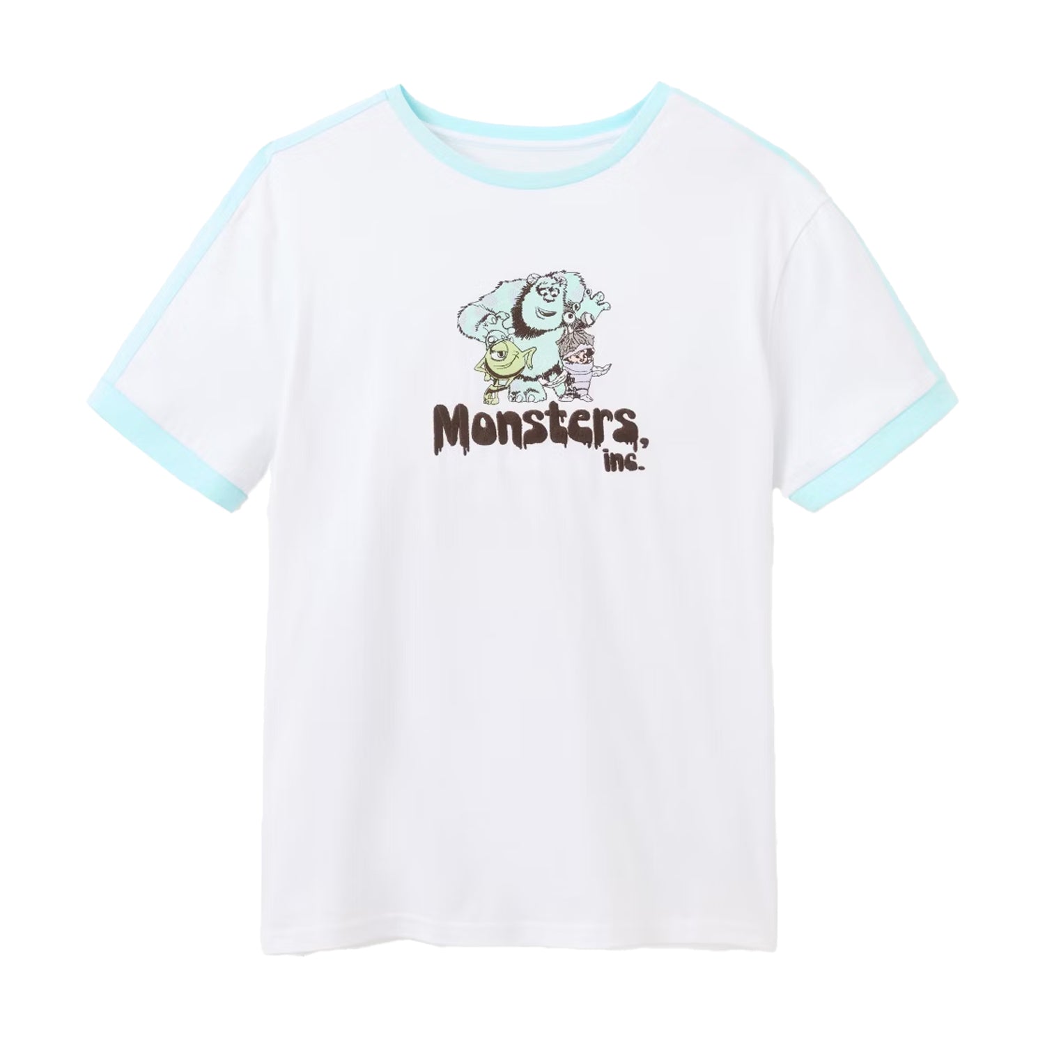 White - Front - Monsters Inc Unisex Adult Nope T-Shirt