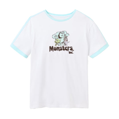 White - Front - Monsters Inc Unisex Adult Nope T-Shirt