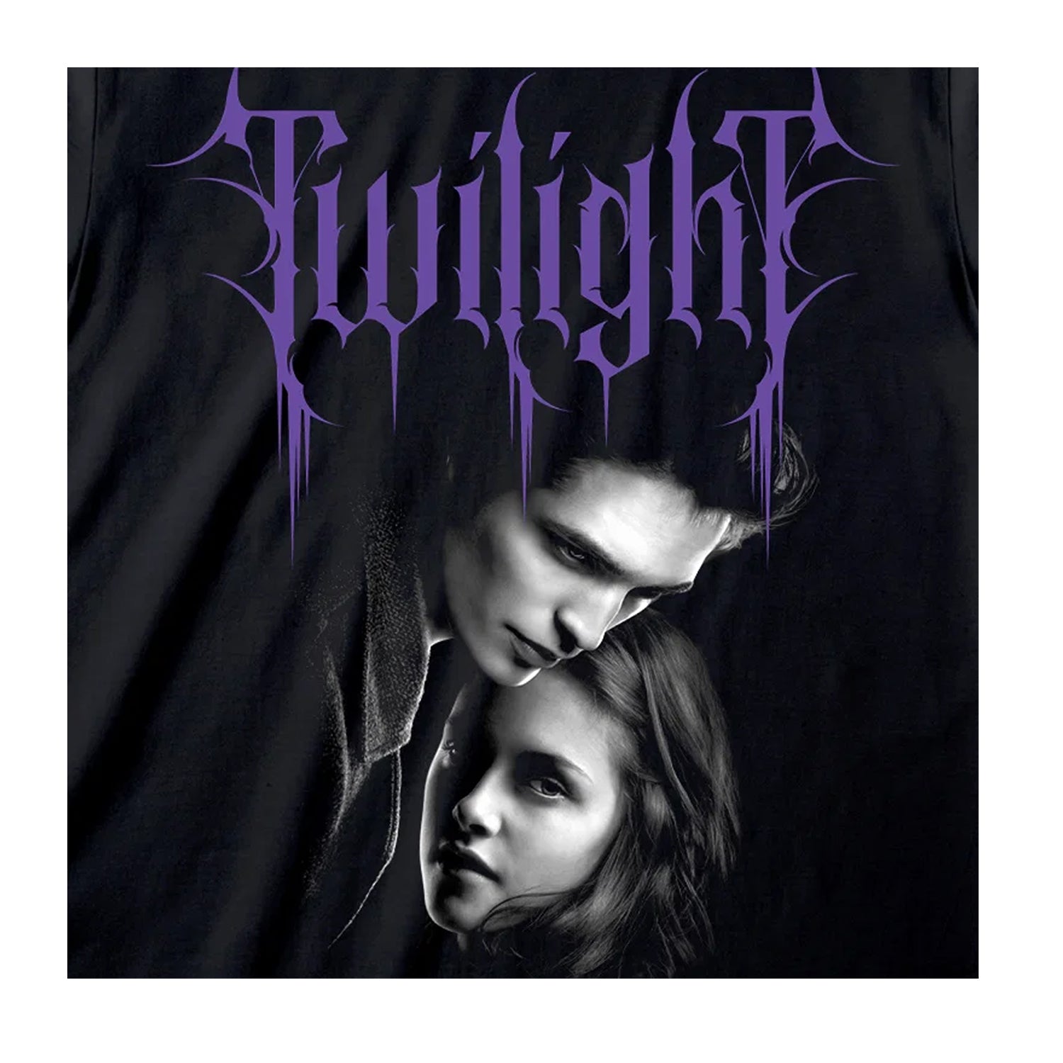 Black - Side - Twilight Unisex Adult Gothic Cotton T-Shirt