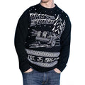Black-White - Back - Back To The Future Unisex Adult Christmas Time Knitted Jumper