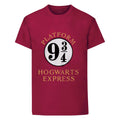 Maroon - Front - Harry Potter Childrens-Kids Hogwarts Express T-Shirt