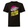 Black - Front - Star Wars Childrens-Kids Millennium Falcon T-Shirt